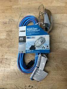 lot 248 image: PRIME Artic Blue Worklight wMetal Bulb Guard 09112512.10