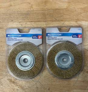 lot 261 image: MASTERCRAFT Wire Wheel Brush 6 Coarse lot of 2 0911251.7