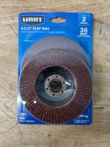 lot 263 image: HART 4 15 Flap Disc 2pc 36 grit