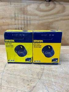 lot 280 image: IRWIN Hole Saw 3-12 89MM lot of 2