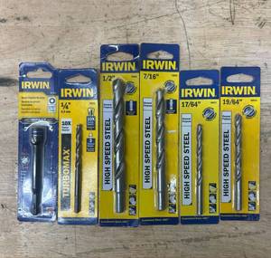 lot 284 image: IRWIN Drill bit lot of 6