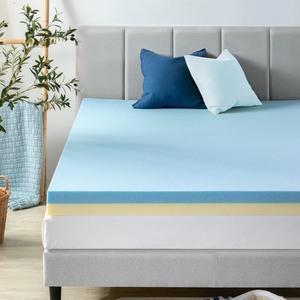 lot 23 image: ZINUS 4 Inch Green Tea Cooling Gel Memory Foam Mattress Topper, Cooling Gel Foam, Pressure-Relieving Design, CertiPUR-US Certified, King