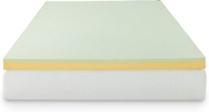 lot 24 image: ZINUS 3 Inch Green Tea Memory Foam Mattress Topper, Pressure-Relieving Layers, CertiPUR-US Certified, Short Queen