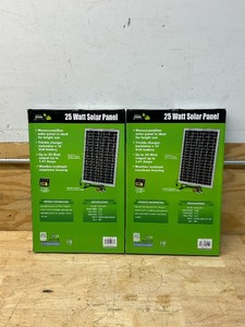 lot 40 image: Nature Power Monocrystalline Solar Panel, 25 Watts, Model# 15025 lot of 2