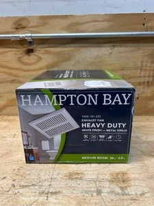lot 54 image: Hampton Bay 80 CFM Ceiling Mount Room Side Installation Heavy-Duty Bathroom Exhaust Fan, ENERGY STAR