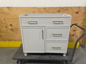lot 108 image: Home Decorators - Bilston 36 in Vanity (Damaged)
