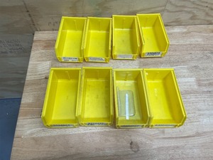 lot 113 image: Akrobins - Lot of 8 - Plastic Storage Bins