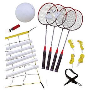 lot 127 image: Wham-O Extreme Sports Recreational Badminton and Volleyball Combo Set, Including VolleyballBadminton Net System and Accessories