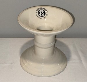 Antique Large English Ironstone Ham Stand by G. Rushbrooke Smithfield Ceramic Funnel