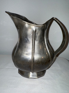 lot 87 image: Vintage Metal Pitcher with Classic Design