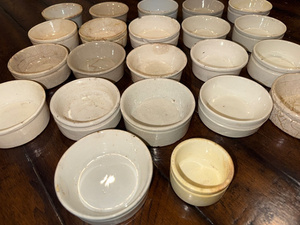lot 160 image: Lot of Antique English Ironstone Bowls - Rustic Decor Collection