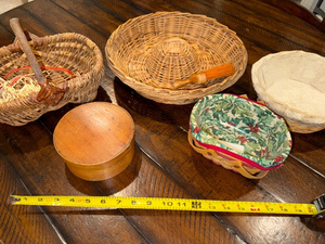 lot 167 image: Vintage Rustic Basket Collection - Assorted Styles & Sizes