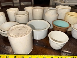 lot 179 image: Mixed Lot of Vintage English Ironstone and Ceramic Pots and Bowls