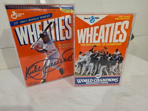 lot 10 image: Collectible Wheaties Boxes - Minnesota Twins & Signed Edition