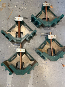 lot 15 image: Set of 4 Heavy Duty 90-Degree Corner Clamps for soldering