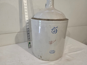 lot 32 image: Vintage Red Wing Union Stoneware Co. 5-Gallon Jug