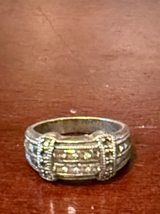 lot 49 image: Sterling Silver Intricate Design Band Ring
