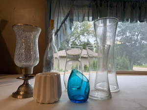 lot 136 image: Assorted Decorative Glassware and Vases Collection
