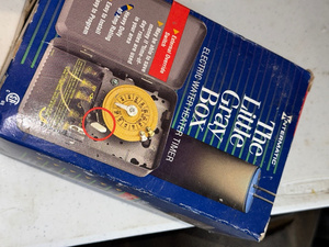 lot 159 image: Intermatic The Little Gray Box Electric Water Heater Timer 40A