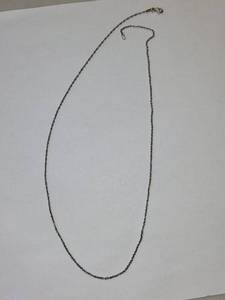 lot 43R image: Sterling Silver Rope Chain Necklace 19.5 Inches 1.96 Grams