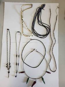 lot 94R image: Lot of 7 Assorted Beaded Necklaces