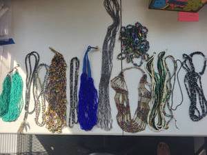 lot 106R image: Set of 14 Beaded Costume Jewelry Necklaces