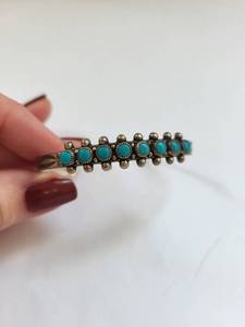 lot 112R image: Sterling Silver Turquoise Cuff Bracelet