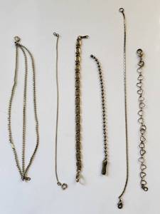 lot 151R image: Set of 6 Mixed Style Costume Jewelry Bracelets