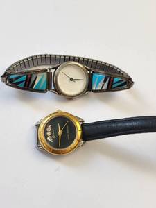 lot 179R image: Lot of 2 Vintage Watches Rushmore and Liberty with Expansion and Leather Bands