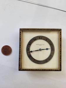 lot 186R image: Vintage Harry B. Whitmore Omaha Brass Desk Clock