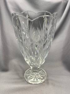 lot 1B image: Waterford Marquis Crystal Vase - Elegant Cut Design, 10 Tall