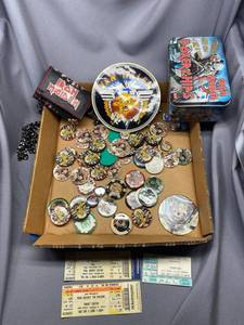 lot 34B image: Iron Maiden Collectibles with Tool, Rage Against the Machine & Scorpion Concert Tickets