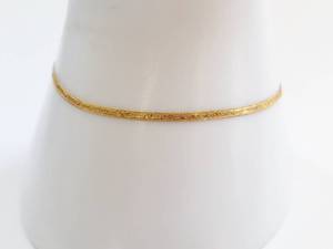 lot 7R image: 14K Gold Bracelet - 7 Inch, 0.98 Grams