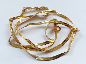 lot 9R image: 14K Gold Necklace 3.65g - Damaged Condition