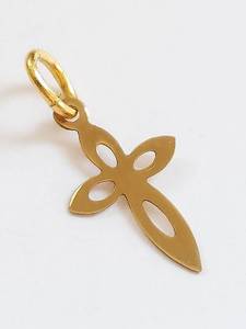 lot 15R image: 14k Gold Cross Pendant 0.16g