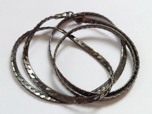 lot 24R image: Sterling Silver Necklace 21.5 - 12.32 grams