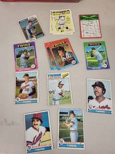 Minnesota Twins Baseball Card Collection 1970s-1980s