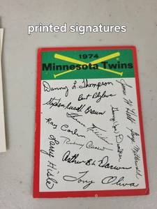 Minnesota Twins Baseball Card Collection 1970s-1980s
