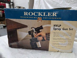 lot 10T image: Rockler HVLP Spray Gun Set with 1000W Power and 15 Hose
