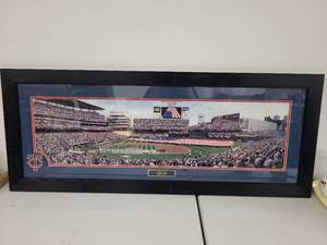 lot 1S image: Framed Target Field Inaugural Game Panoramic Photo 43x18 Minnesota Twins