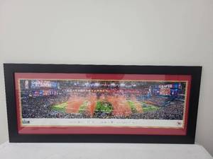 lot 1SN image: Framed Super Bowl LVII Champions Kansas City Chiefs Panorama 43x18