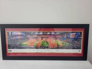 lot 10SN image: Framed Super Bowl LIV Champions Kansas City Chiefs Panoramic Print