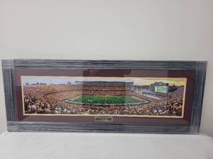 lot 12SN image: Framed Panorama TCF Bank Stadium Inaugural Game 2009 Artwork
