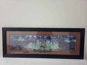 lot 13SN image: Framed Super Bowl LII Panorama Print, Minneapolis 2018