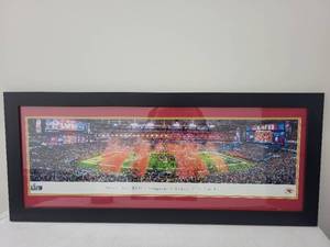 lot 14SN image: Super Bowl LVII Champions Kansas City Chiefs Framed Panorama Print