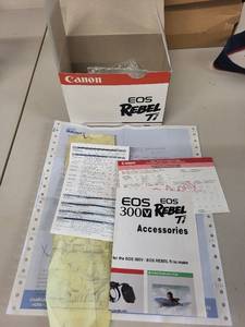lot 33S image: Canon EOS Rebel Ti 35mm SLR Camera with EF 75-300mm Lens and Accessories
