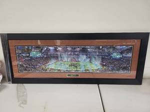 lot 37S image: Super Bowl LII 2018 Framed Panoramic Photo Minneapolis Eagles Champions 44x16 in