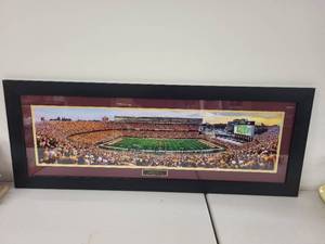 lot 40S image: Framed TCF Bank Stadium Inaugural Game Panoramic Photo September 12, 2009