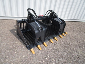 lot 155 image: LandHonor 72 Skid Steer Skeleton Rock Bucket wGrapple