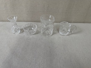 Waterford Crystal Collection Vase, Bowl, Tumbler, and Creamer